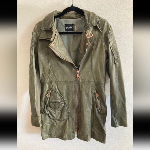 Doma x Free People Full Extension Leather Moto Jacket - Picture 7 of 16